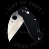 *Pre Owned* 003 Spyderco Q Ball Ball Bearing Lock Black G-10 VG-10 (2.75" Satin) C219GP
