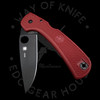 *Pre Owned* 003 Spyderco Goddard Lightweight Red FRN CPM 4V (3.66" Black TiCN) C16FPRDBK