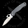 *Pre Owned* 003 Spyderco Paramilitary 2 Gray G-10 Emerson Opener Elmax  (3.45" Satin) C81GPGYW2