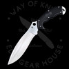 *Pre Owned* Schempp Rock Fixed Camp Blade VG-10 (6.75" Satin) FB20FPBK