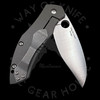 *Pre Owned* 003 Spyderco Myrtle Titanium / Carbon Fiber Framelock S30V (3.7" Satin) C194CFTIP