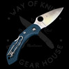 *Pre Owned* 003 Spyderco Dragonfly 2 Blue FRN K390 (2.28" Satin) C28FP2K390