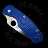 *Pre Owned* 003 Spyderco Persistence Lightweight Liner Lock Knife Blue FRN (2.75" Satin S35VN)