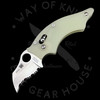 *PRE OWNED* 003 Spyderco Dodo Natural G10 M4 Serrated (2.05" Satin) C80GM4S