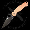 *Pre Owned* 003 Spyderco Paramilitary 2 Copper Rex45 (3.49" DLC) C81CUPBK2