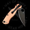 *Pre Owned* 003 Spyderco Paramilitary 2 Copper Rex45 (3.49" DLC) C81CUPBK2
