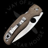 *Pre Owned* 003Spyderco Shaman Green Micarta M4 (3.2" Satin) C229MPM4