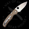 *Pre Owned* 003Spyderco Shaman Green Micarta M4 (3.2" Satin) C229MPM4
