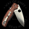 *Pre Owned* 003 Collectors Club Spyderco Shaman Rosewood Rex 45 Satin C229RWDP