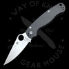 *Pre Owned* 003 Spyderco Paramilitary 2 Gray G-10 Cruwear (3.47" Satin) C81GPGY2