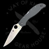 *Pre Owned* 003 Spyderco Stretch 2 XL Gray G-10 Cruwear (3.99" Satin) C258GPGYCW