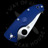 *Pre Owned* 003 Spyderco Tenacious Blue FRN Partially Serrated S35VN (3.39" Satin) C122PSBL