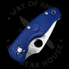 *Pre Owned* 003 Spyderco Persistence Blue FRN Serrated S35VN (2.75" Satin) C136SBL