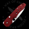 *Pre Owned* 003 Spyderco Smock Red G-10 M390 (3.4" Satin) C240GPRD
