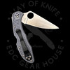 *Pre Owned* 003 Spyderco Delica Flat Super Blue (2.90" Satin) C11FPGYE
