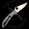 *Pre Owned* 003 Spyderco Delica Flat Super Blue (2.90" Satin) C11FPGYE