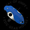 *Pre Owned* 003 Spyderco Lava Blue G10 VG10 Blade (1.88in Satin) C110GPBL