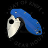 *Pre Owned* 003 Spyderco Lava Blue G10 VG10 Blade (1.88in Satin) C110GPBL