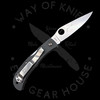 *Pre Owned* 003 Spyderco Baby Horn Gray G-10  VG10 (2.69in Satin) CX08GGYP
