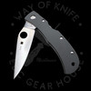*Pre Owned* 003 Spyderco Baby Horn Gray G-10  VG10 (2.69in Satin) CX08GGYP