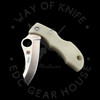 *Pre Owned* 003 SPyderco Jester Glow in the Dark 20CV (1.99" Satin) JPGITD