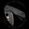 *Pre Owned* 003 Spyderco Lil Native Black G-10 Cruwear (2.42" DLC) C230GPCWBK