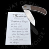 Trevor Burger Custom LEXK CFL Milled Titanium Vintage Micarta Inlay Elmax (3.25" Hand Rubbed Satin)
