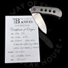 Trevor Burger Custom EXK CFL Smooth Speedhole Titanium Frame Purple Ti Hardware Elmax Drop Point (2.75" Hand Rubbed Satin) )