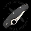 *Pre Owned* 003 Spyderco Military Carbon Fiber Titanium S90V (4.05" Satin) C36CFTIP