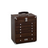 Gerstner International GI-T16 Dark Oak 6-Drawer Collectors Chest (Felt Lined)