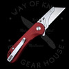 Civivi Elementum Utility Knife Burgundy Aluminum Button Lock (2.2" SS Blade Holder)