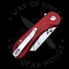 Civivi Elementum Utility Knife Burgundy Aluminum Button Lock (2.2" SS Blade Holder)