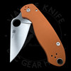 *Pre Owned* 003 Spyderco Para 3 Burnt Orange G10 Sprint Run CPM-REX 45 (3in Satin)