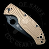 *Pre Owned* 003 Spyderco Lightweight Tenacious Tan FRN Liner Lock (3.39in Black) C122PTNBK