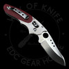 *Pre Owned* Spyderco Phoenix Red G-10 Stainless Ball Lock VG-10 (3.05" Satin) C114GPRD