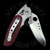 *Pre Owned* Spyderco Phoenix Red G-10 Stainless Ball Lock VG-10 (3.05" Satin) C114GPRD