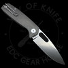 Asher Knives Spiro Contoured Stonewashed Ti Liner Lock S90V (3.2in Stonewashed)