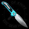 Microtech LUDT Gen III S/E Auto Turquoise (3.5" Black) 1135-1TQ