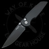 Pro-Tech Integrity Thumbstud Manual Black Aluminum S35VN (3.5" Black DLC)