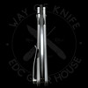 Trevor Burger Custom Urban Framelock Micromilled Blasted Titanium Damasteel Collar Elmax (3" Hand Rubbed Satin)