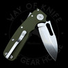 Demko Knives Shark-Cub Shark Slicer Blade CPM20CV OD Green G-10 (2.50in Stonewash)