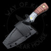 B. Kohn Knives Reverse Tanto Fixed Blade GripX Wavy Maple Black G10 Nitro-V (3.5" Two-Tone)