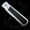 Pro-Tech Godson Auto Silver Alum Handle Crosscut CF Inlay (3.15" 20CV Satin) Pro-Tech Godson Auto Silver Alum Handle Crosscut CF Inlay (3.15" 20CV Satin)