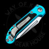 Microtech LUDT Gen III S/E Auto Turquoise (3.5" Black) 1135-1TQ Tanto