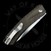 *Pre Owned* Kizer Cutlery Assassin Agressor Brown Micarta Handles 154CM Satin Drop Point Blade (2.99in Satin)