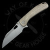 Picaroon Tools Purser Green Micarta/Ti Framelock Magnacut Steel (2.98in Stonewash)