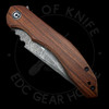 *Pre Owned* CIVIVI Bryan Montalvo Bluetick Liner Lock Knife Guibourtia Wood (3.5" Damascus)