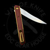 *Pre Owned* Boker Kwaiken Air Mini Gold Hardware Red Micarta S35VN (3.09" Satin)