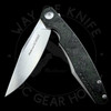 *Pre Owned* Viper Knives Vox Belone Flipper Knife 3.35" M390 Satin Clip Point Blade, Green Dark Matter FatCarbon Handles with Gray Liners, Liner Lock