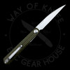 *Pre Owned* Civivi Clavi Front Flipper Green Micarta Nitro-V (3.06" Stonewash)